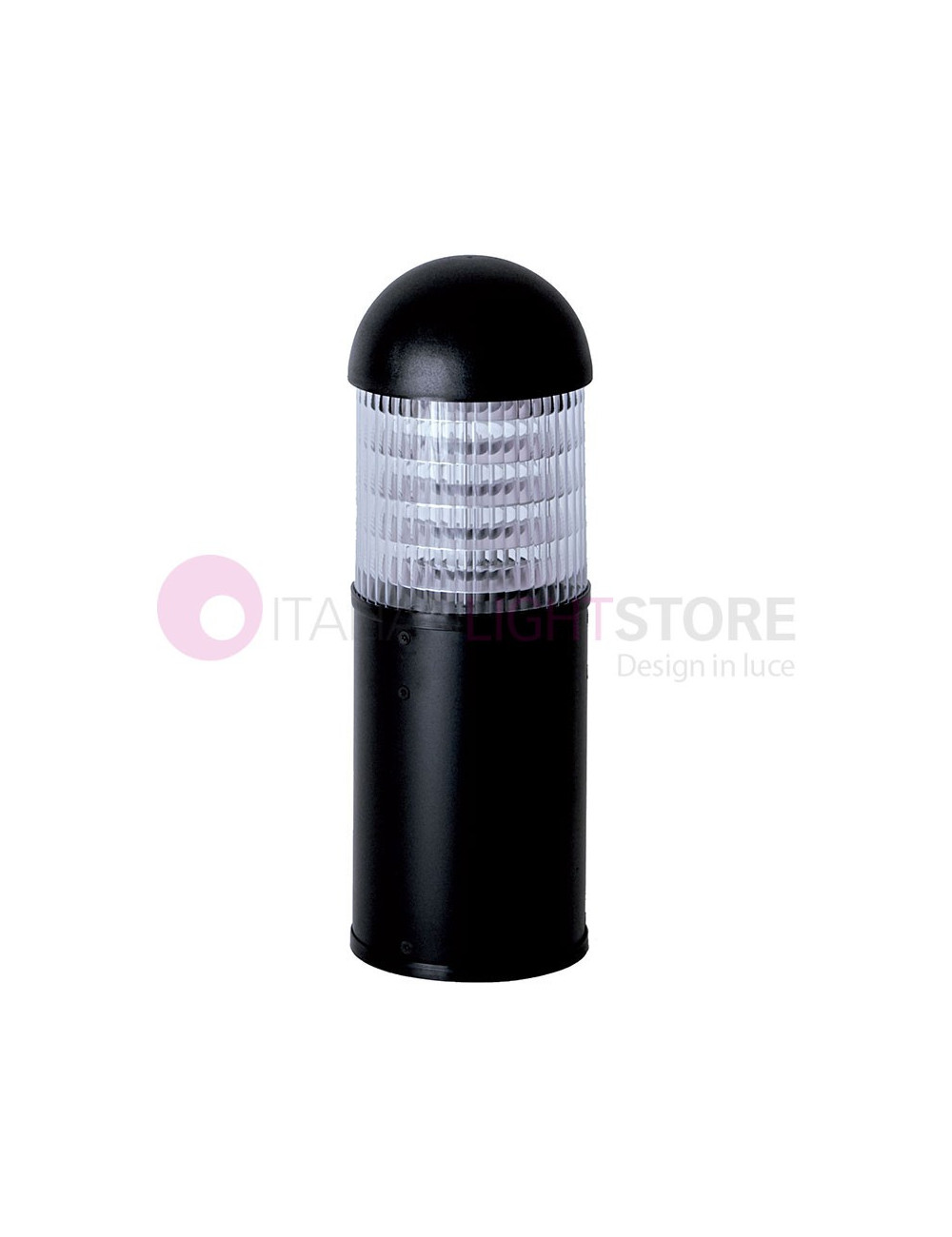 BOLLARD ROUND Paletto Lampioncino Moderno h. 50 cm Illuminazione Giardino