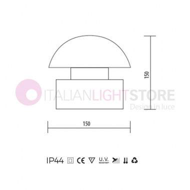 MINILITE Lampioncino Moderno h. 15 cm Illuminazione Giardino | Duralite