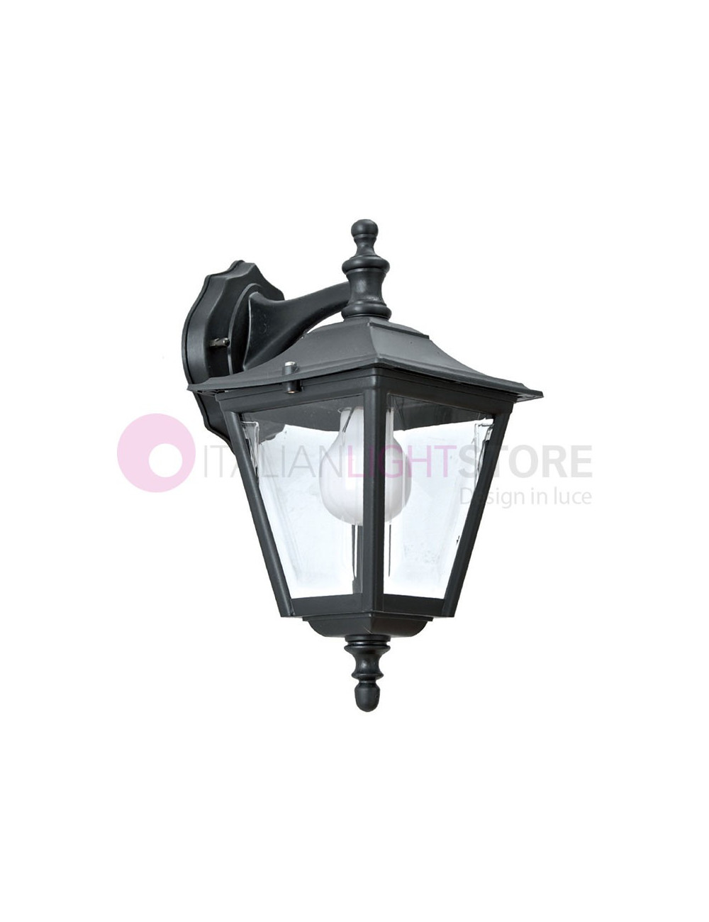 PRAGA Mini Lanterne Murale pour l’Extérieur Classique Carré Traditionnel PRAGA Mini Lanterne Murale pour l’Extérieur Classique Carré Traditionnel