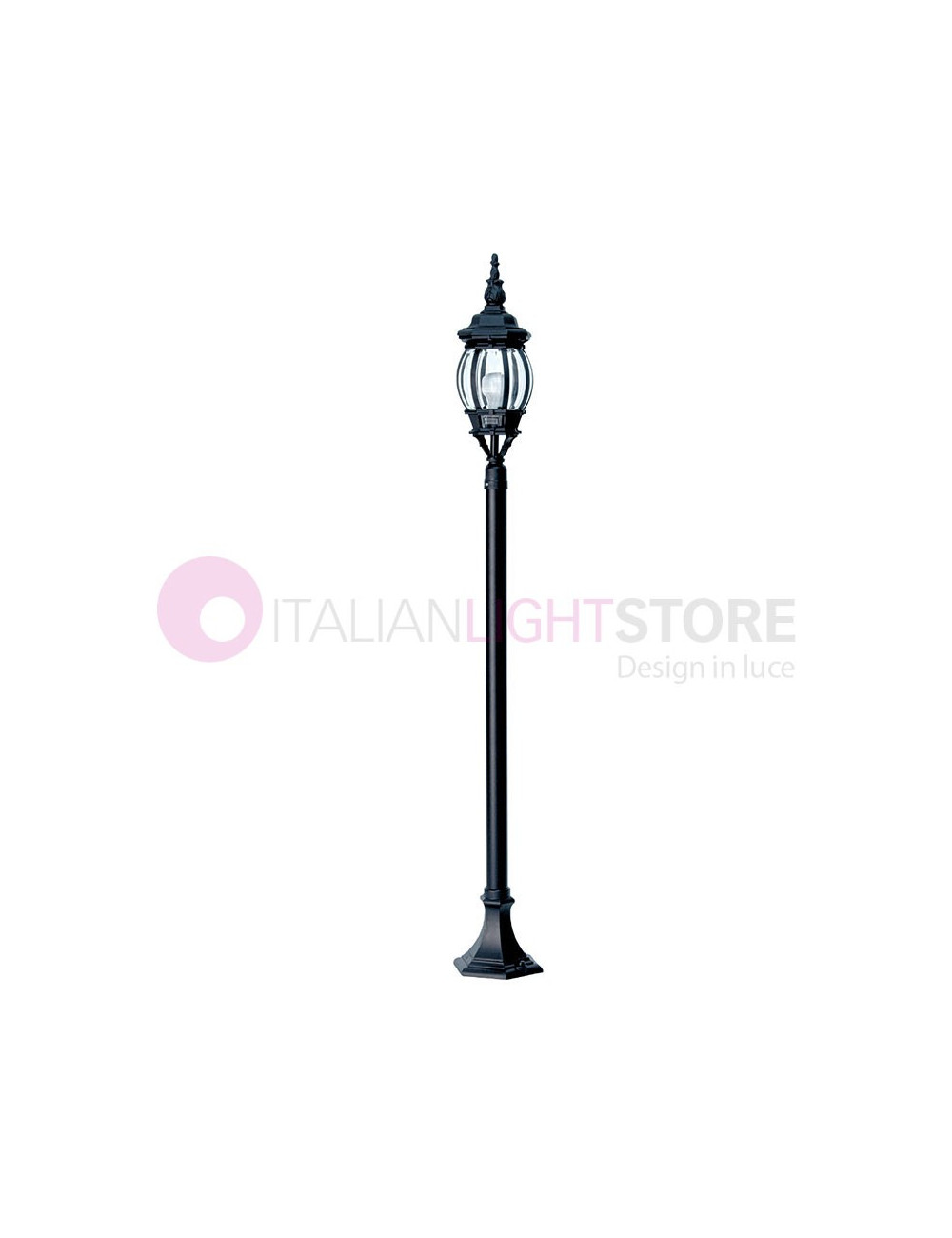 BOSTON Lampione Classico per Esterni Giardino h.137 cm