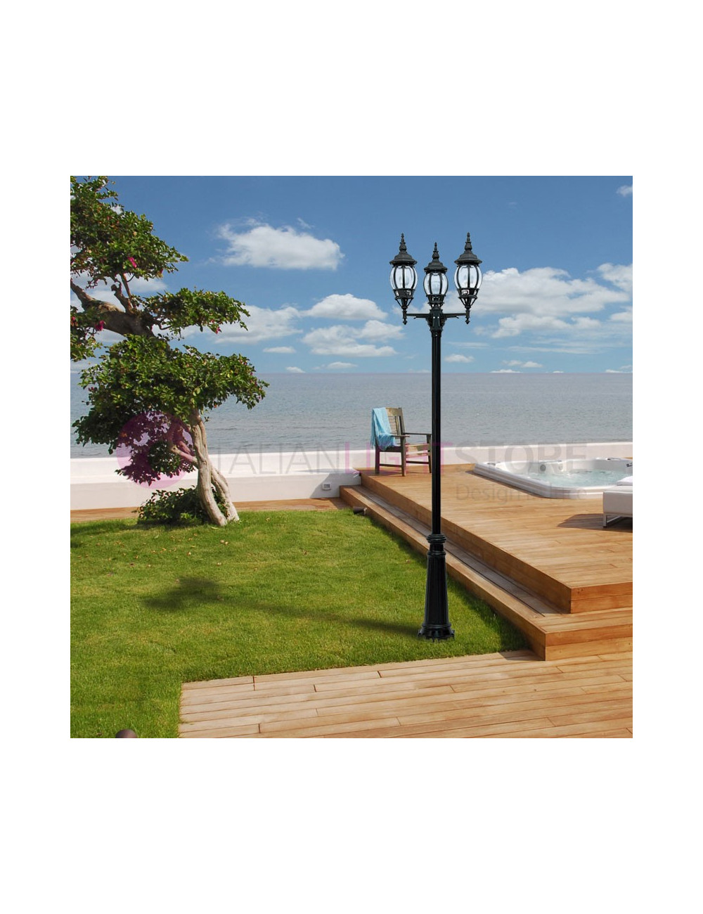 BOSTON Classic Outdoor Street Lamp Garden h.242 cm