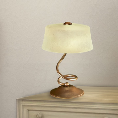 4220 Lampada da Tavolo Grande in Stile Rustico Classico