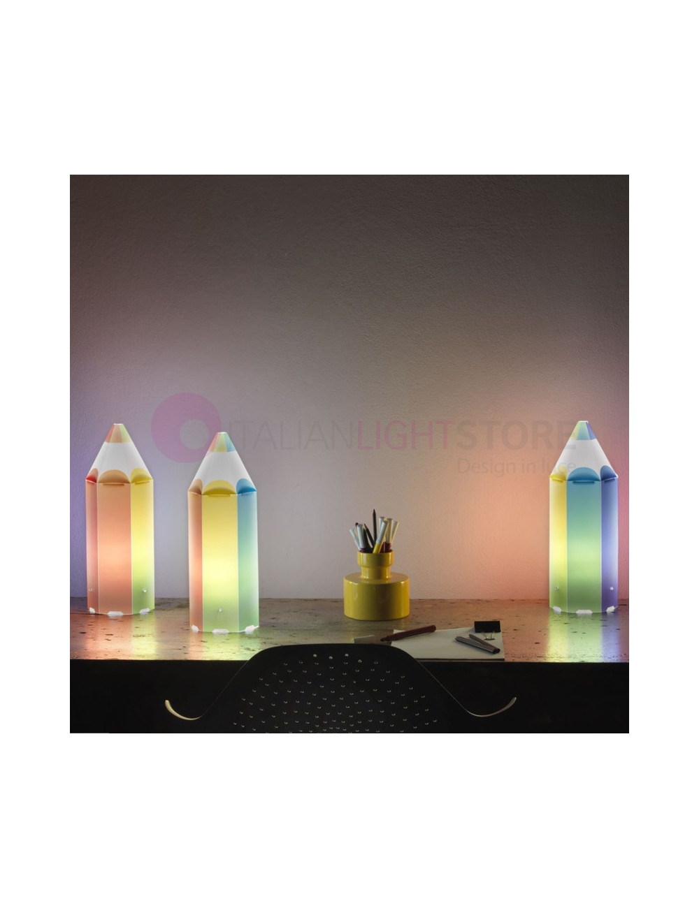 PIN-PEN Pencil-shaped table lamp for Bedroom