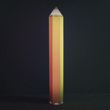 PIN-PEN Linea Zero Lampe de sol plate en forme de crayon pour chambre à chambre