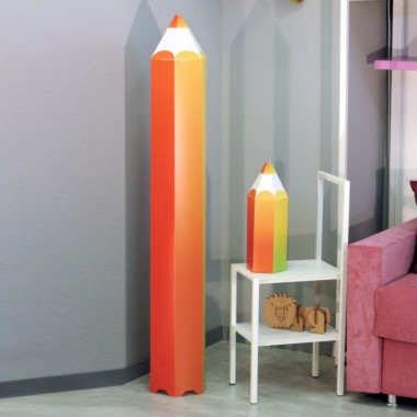 PIN-PEN Linea Zero Lámpara de pie Pintana en forma de lápiz para dormitorio