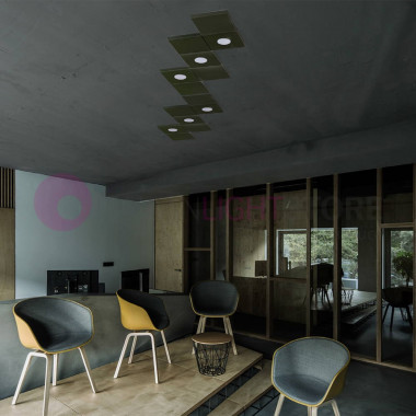 DOMINO by Cattaneo Illuminazione |  Plafoniera Modulo Singolo Componibile da Parete Soffitto GX53 Led