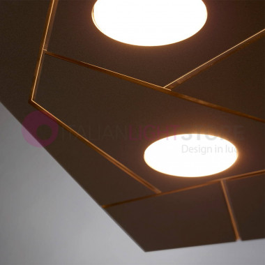 STREET by Cattaneo Beleuchtung | Deckenleuchte Quadratisch 30x30 Licht GX53-Led-Modernes Design