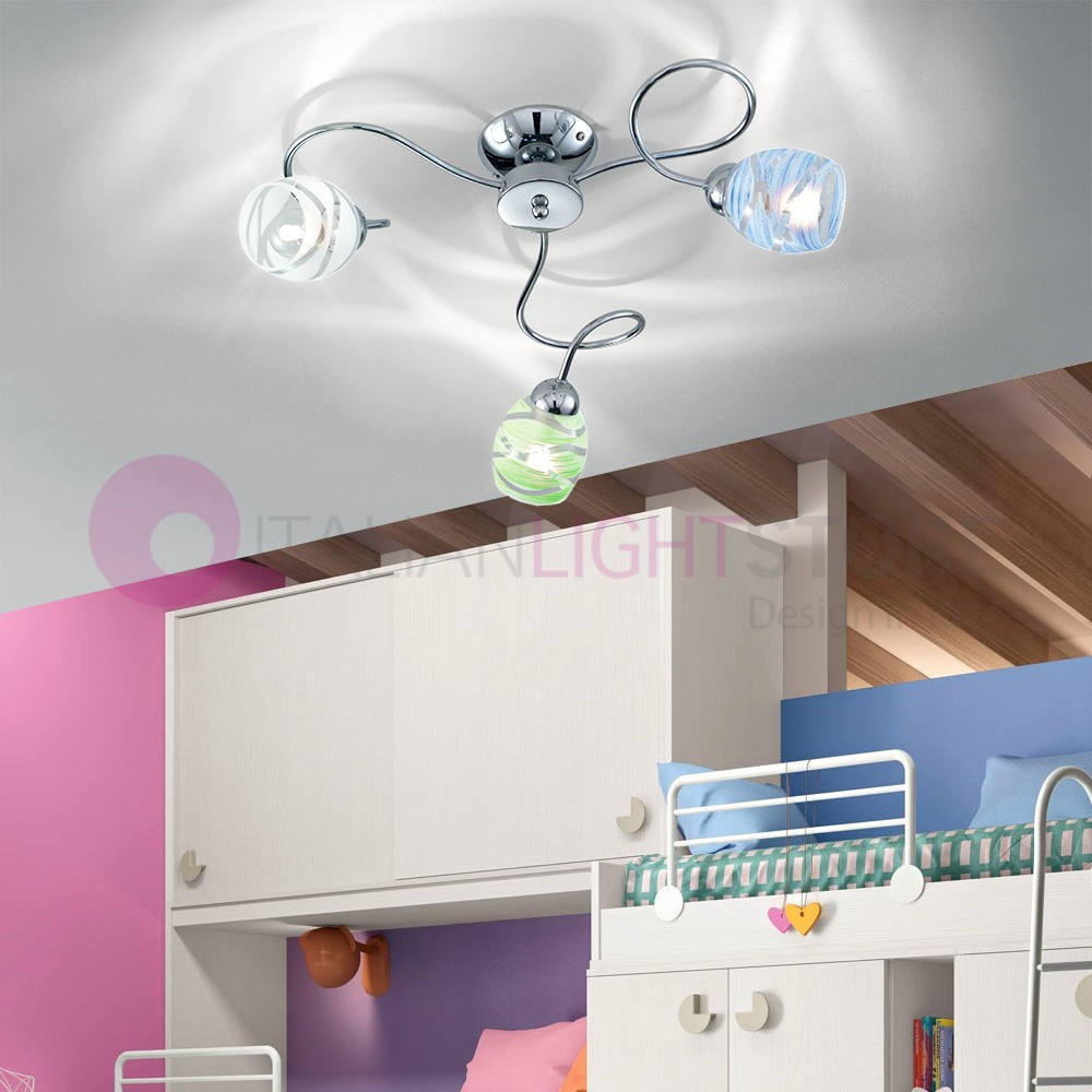 CAMILLA Deckenleuchte 3-Licht-Schlafzimmer Chrome Modern