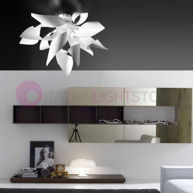 GINGER Plafoniera a Soffitto Metallo D.80 Design Moderno | Selene Illuminazione 