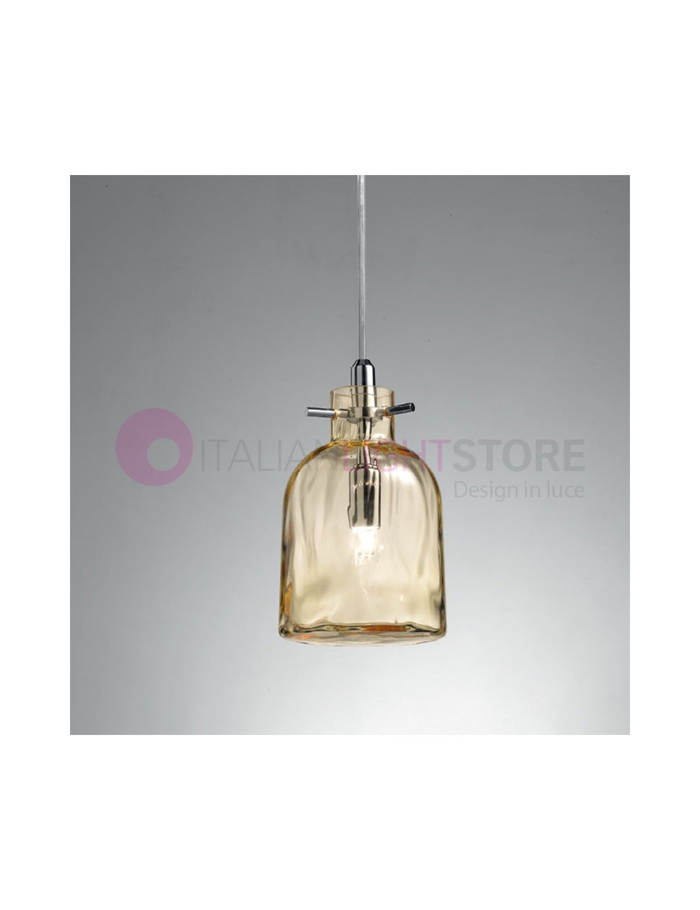 BOSSA NOVA 2761 Selene Lighting | Blown glass bottle suspension modern design