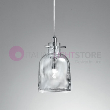 BOSSA NOVA 2763 Selene Lighting | Blown glass bottle suspension modern design | Selene