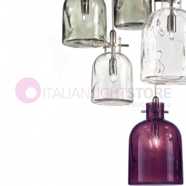 BOSSA NOVA 2763 Selene Lighting | Flaschenaufhängung aus mundgeblasenem Glas modernes Design | Selene