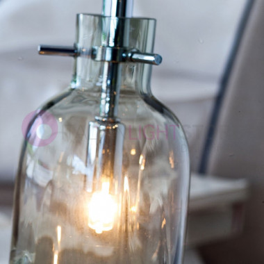 BOSSA NOVA 2766 Selene Illuminazione |  Lampada da Appoggio Bottiglia in Vetro Soffiato D.10 Design Moderno
