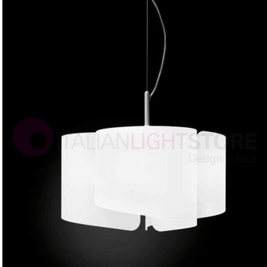 PAPIRO Selene Lighting | Suspension Chandelier Glass Crystal Modern Design