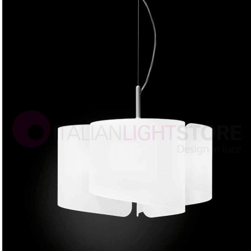 PAPIRO Selene Illuminazione | Sospensione Lampadario Vetro Cristallo Design Moderno