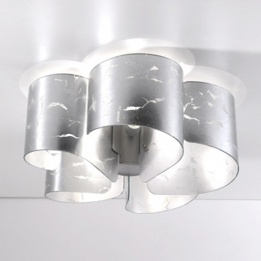 PAPIRO 374/5 Selene Illuminazione | Plafoniera Lampadario Cristallo Design Moderno