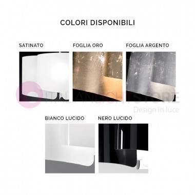PAPIRO 0386 Selene illuminazione | Plafoniera soffitto Cristallo Curvato D.26 Design Moderno
