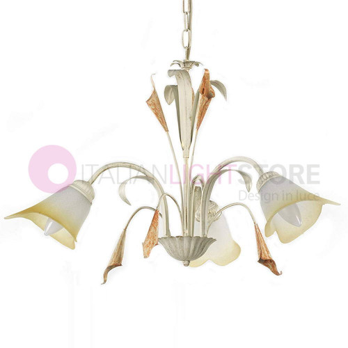 CALLA Kronleuchter 3 Elfenbein Lichter klassischen florentinischen Stil