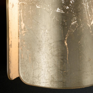 PAPIRO 0371 Selene Illuminazione | Applique Lampada da parete in Cristallo Extra Chiaro D.15 Design Moderno 
