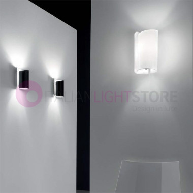 PAPIRO 0371 Selene Illuminazione | Applique Lampada da parete in Cristallo Extra Chiaro D.15 Design Moderno 