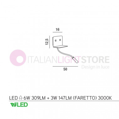 LEVEL wandleuchte, Weiße LED-strahler-lampen und USB-buchse 6636b perenz