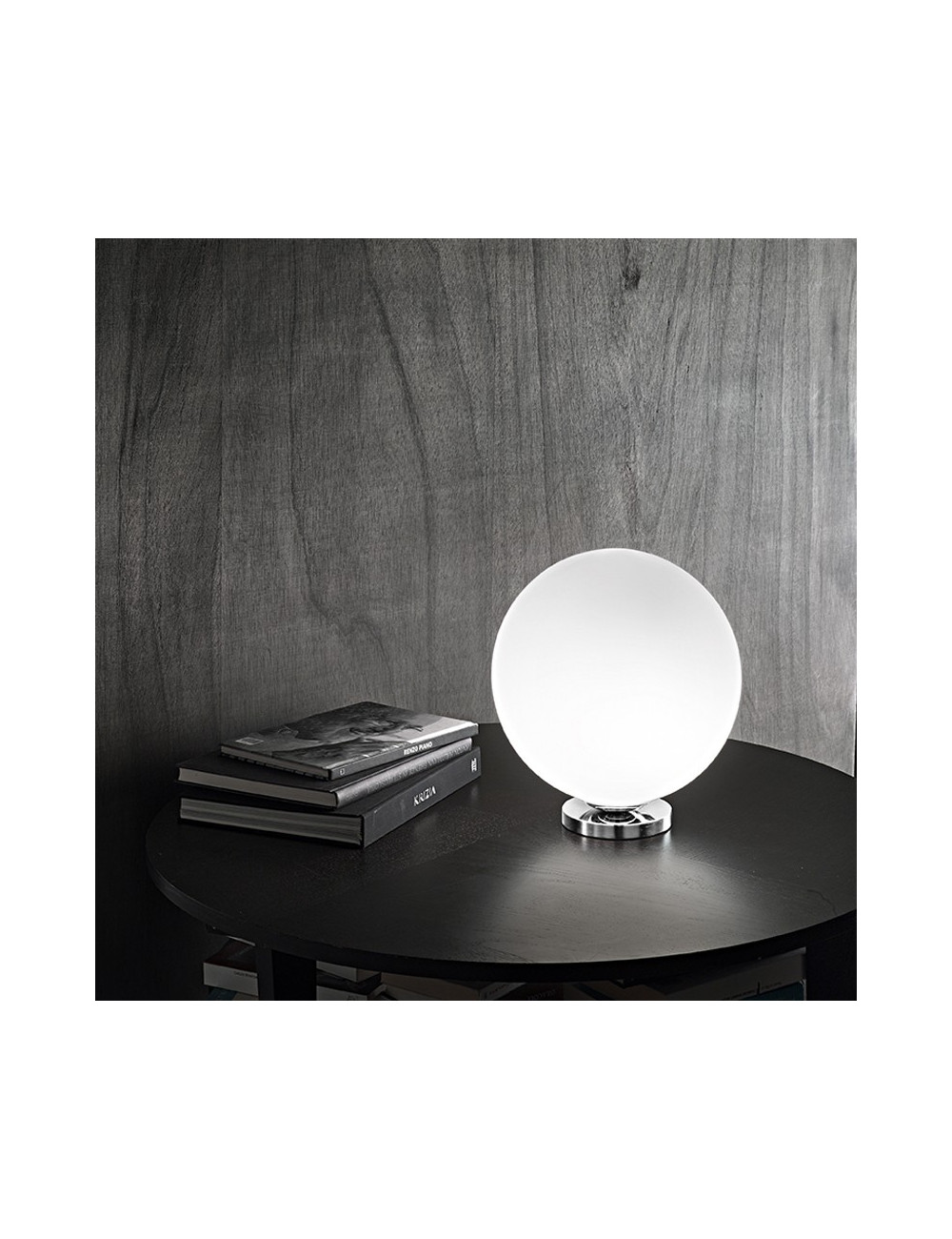 6350 Perenz de l'Éclairage | SPHERA Lampe de table Moderne en Verre Ballon Blanc D. 30