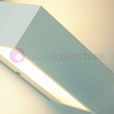 SLIM Wall Mounted Ceiling Light Modern Outdoor Lamp White