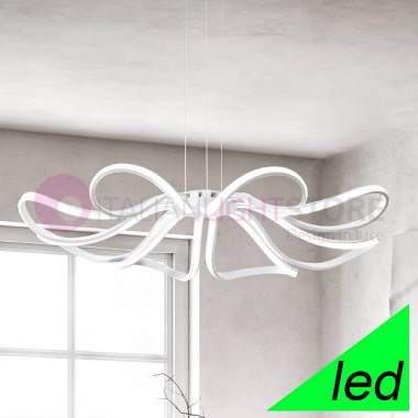 FLEUR de Suspension Lampe LED Design Moderne en Forme de Fleur 6608BLC PERENZ