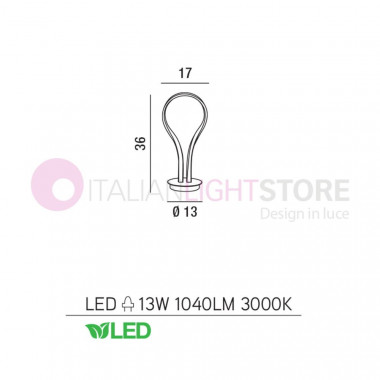 BLOSSOM Lampada da Tavolo LED Design Moderno 6616BLC PERENZ