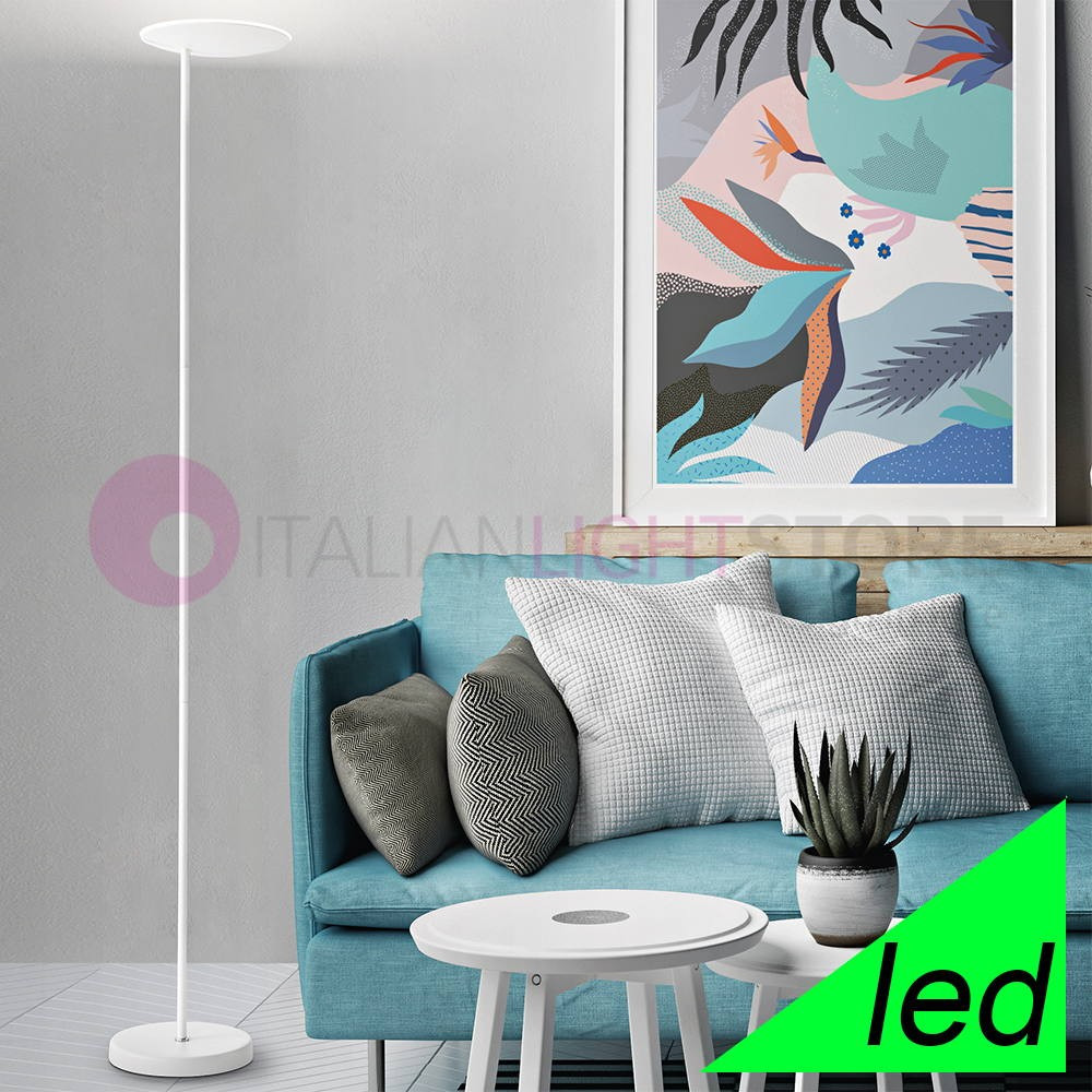 OPHELIA Lampada da Terra LED Parabola Orientabile Design Moderno 6586BLC PERENZ