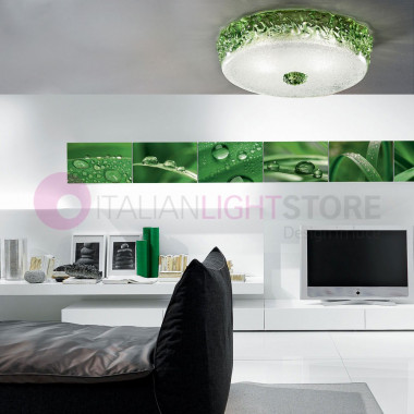 Vetrilam 999 | CA' DEL SOLE Lámpara de techo de cristal de Murano d. 50 Diseño moderno