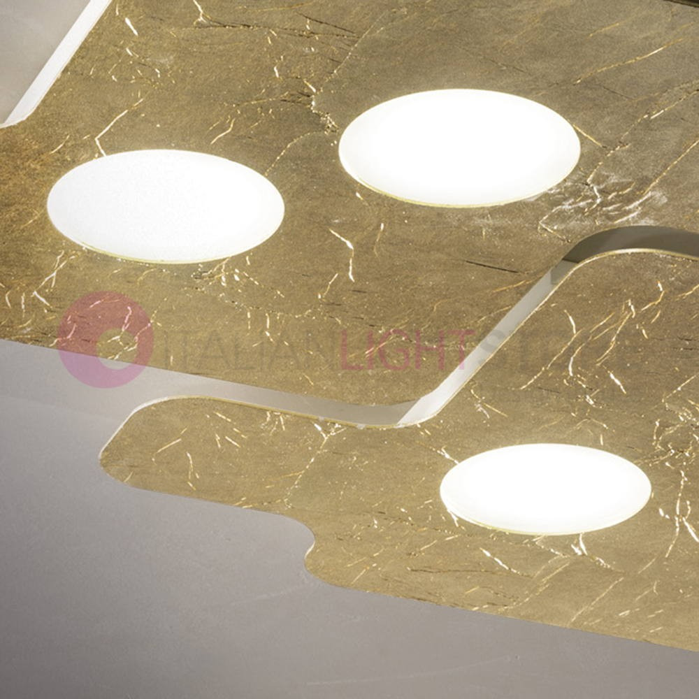 PUZZLE Plafón LED moderno de diseño ultrafino L. 50X36 Braga Lighting