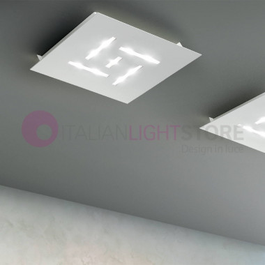 PATTERN Modern Square Led Ceiling Light Ultra-thin Design L. 36 Braga Lighting