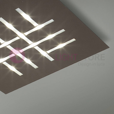 PATTERN Modern Square Led Ceiling Light Ultra-thin Design L. 50 Braga Lighting