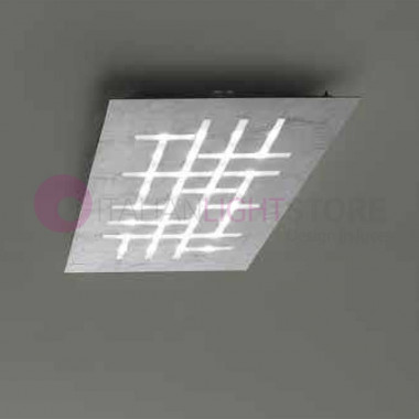 PATTERN Maxi Led Ceiling Light Modern Ultra-Thin Design L. 80x50 Braga Lighting