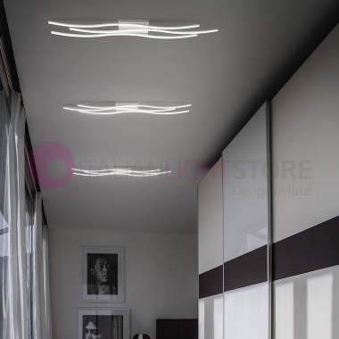 SCIA Lámpara de techo moderna led de pared y techo 3 luces Braga Illuminazione