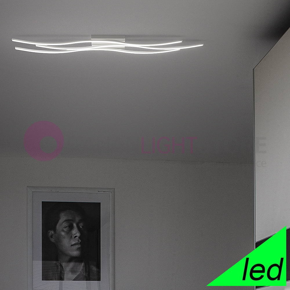 SCIA Plafoniera a Led Moderna da Parete e Soffitto 3 Luci Braga Illuminazione