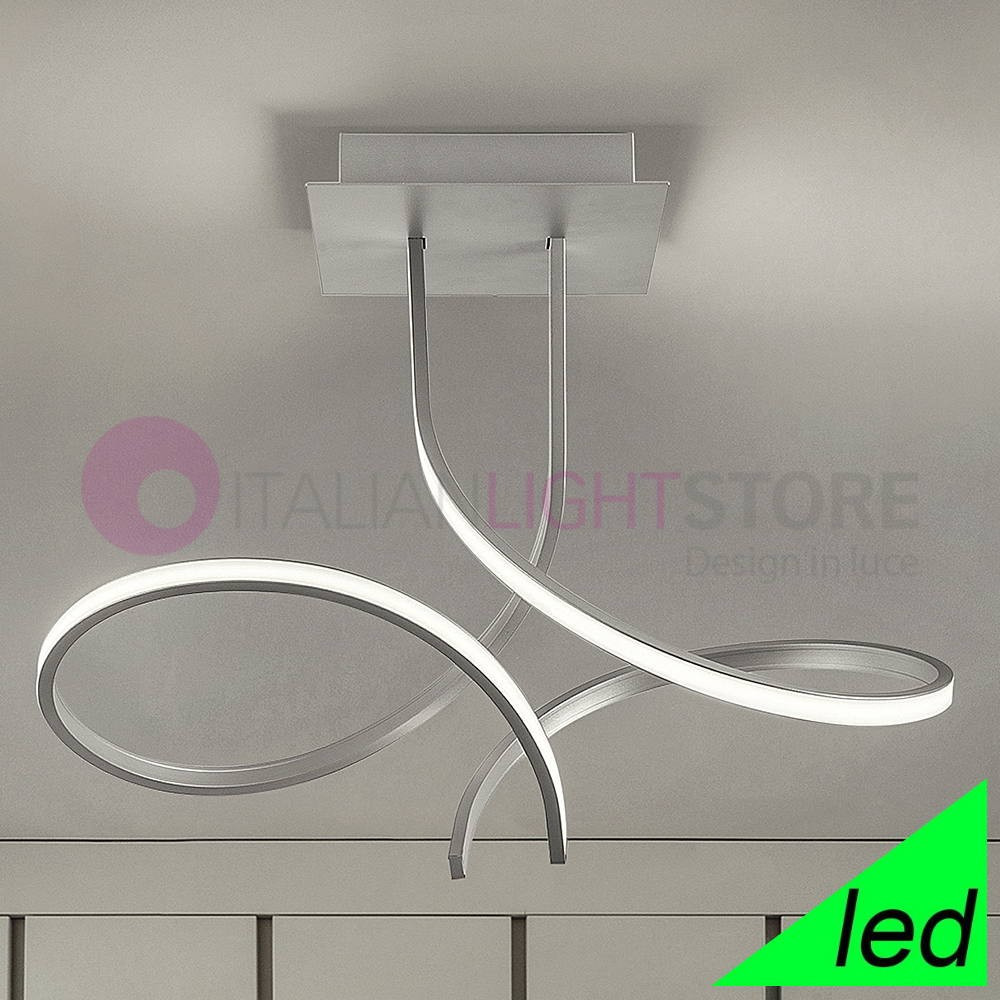 SCIA Plafoniera a Led Moderna da Soffitto Design Minimal Braga Illuminazione