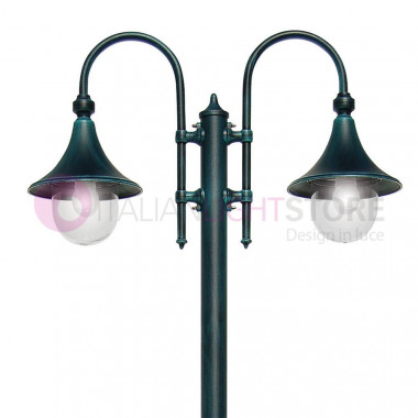 DIONE BLACK Lámpara de calle de aluminio Lámpara Garden 1906A-1-2LUCI Liberti Lámpara