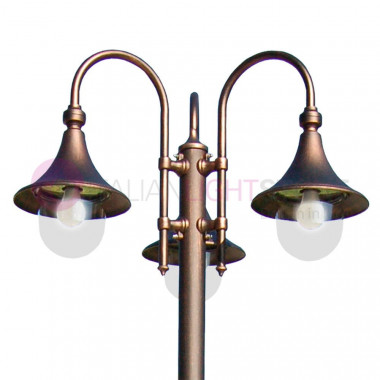 DIONE NERO Palo Lampione Classico per Esterni Giardino  1907A Liberti Lamp