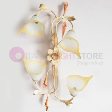CALLA lily Ceiling light with 4 Lights Ivory Classic Style of Florentine