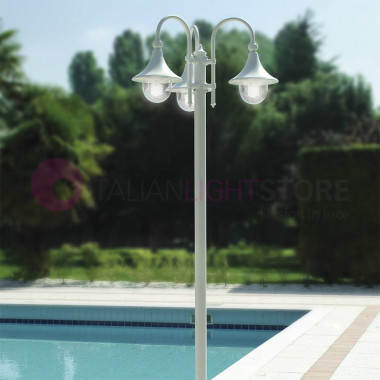 DIONE BIANCO Palo Lampione Classico Lampada Giardino 1947A Liberti Lamp