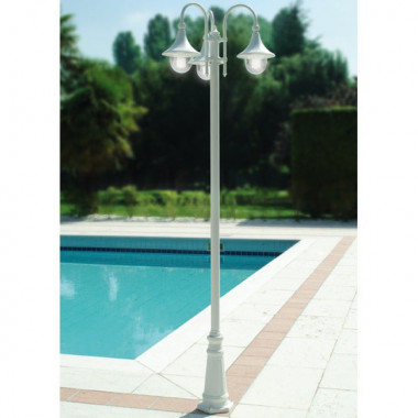 DIONE BIANCO Palo Lampione Classico Lampada Giardino 1947A Liberti Lamp