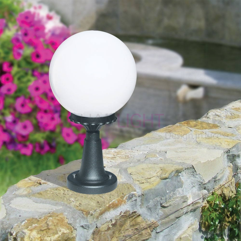 ANTARES Anthracite Gate Light avec Globe Sphere d.25 7505 Liberti Lampe