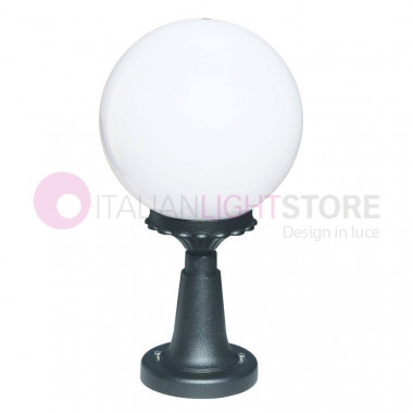 ANTARES Anthracite Gate Light with Globe Sphere d.25 7505 Liberti Lamp