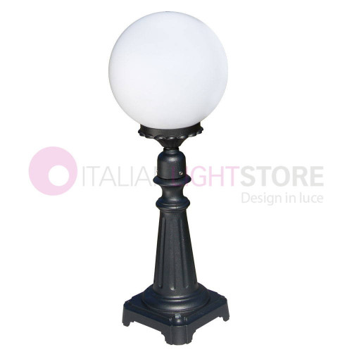 ANTARES Ampioncino Gate Light Anthracite with Globe Sphere d.25 7506 Liberti Lamp