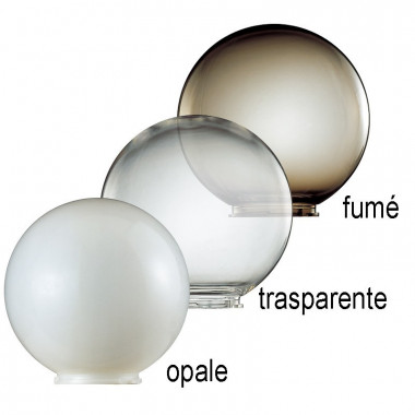 ANTARES Lampione per Esterno Giardino Antracite con Sfera Globo d.25  75111L Liberti LAmp