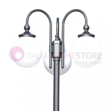 ANTARES Grand Lampadaire Extérieur Classique avec Globe Sphere d.25 75123L Liberti Lampe