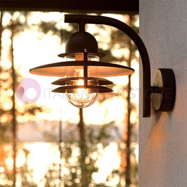 OSLO Aplique de pared Moderna lámpara de Pared al aire libre 240 Norlys