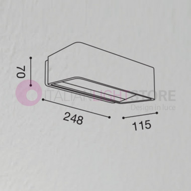 OTTAWA Lámpara de Pared al aire libre Moderno IP65 Led Gealuce GES761